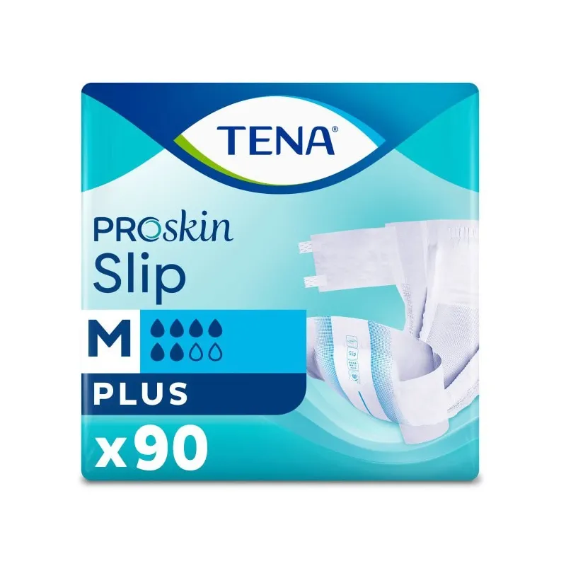 Tena Slip Plus Bel Bantlı Hasta Bezi 6 Damla (M) 90 Adet