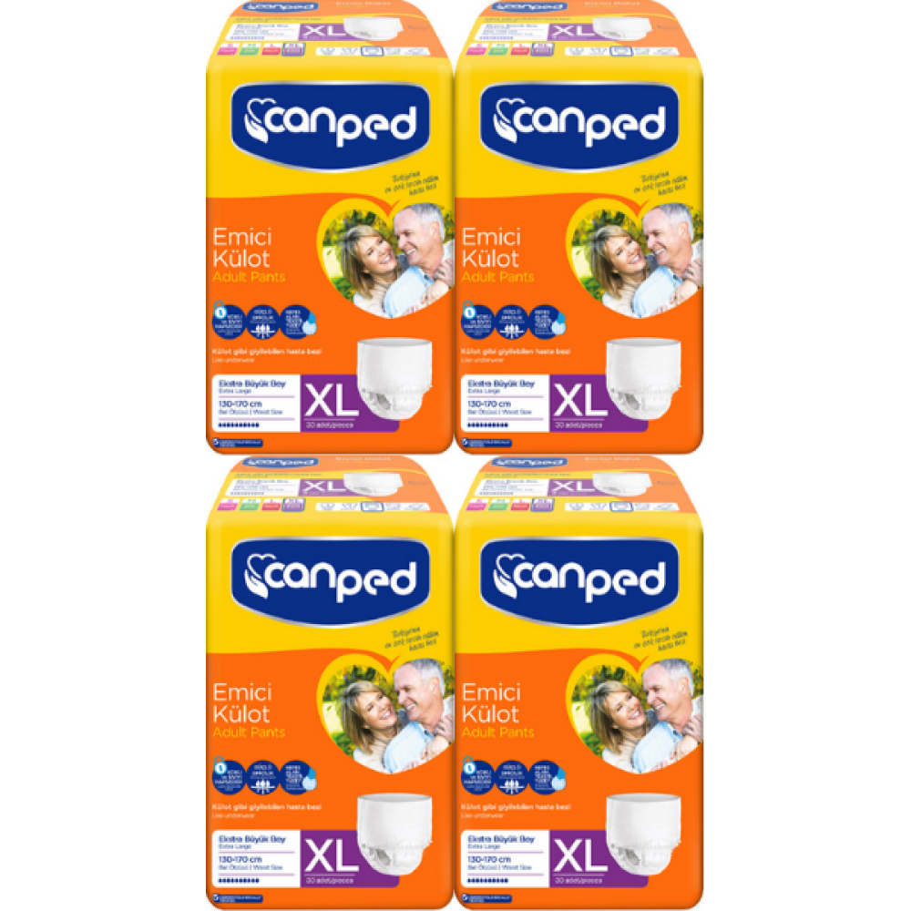 CANPED%20Emici%20Külot%20(XL)%20Hasta%20Bezi%20120%20Adet