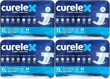 CURELEX (XL) Bel Bantlı Hasta Bezi 120 Adet