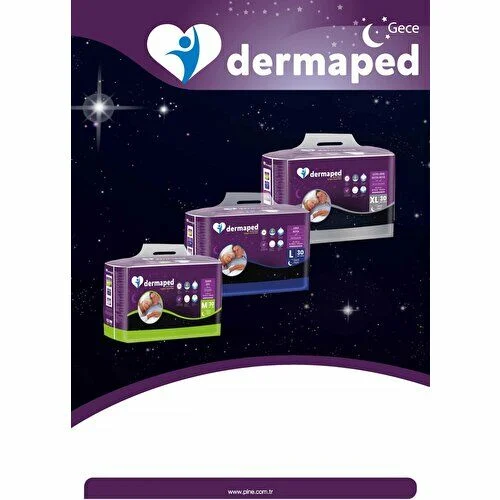 DERMAPED Gece (XL) 120 Adet Bel Bantlı Yetişkin Hasta Bezi