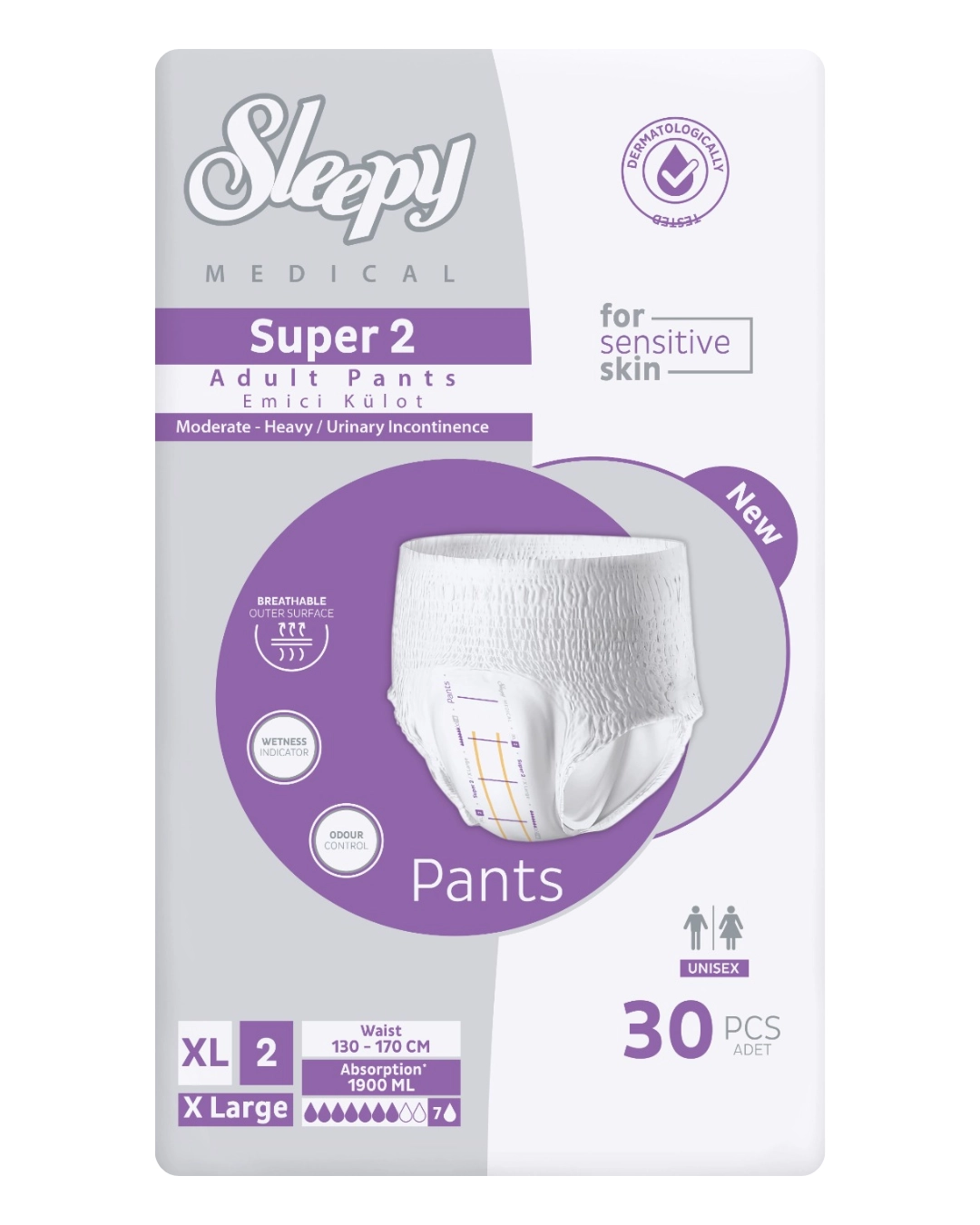 Sleepy Süper Emici Külot 7 Damla (XL) 120 Adet 