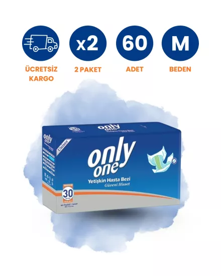 Only One Bel Bantlı Hasta Bezi (M) 60 Adet