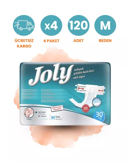 Joly Bel Bantlı Hasta Bezi (M) 120 Adet