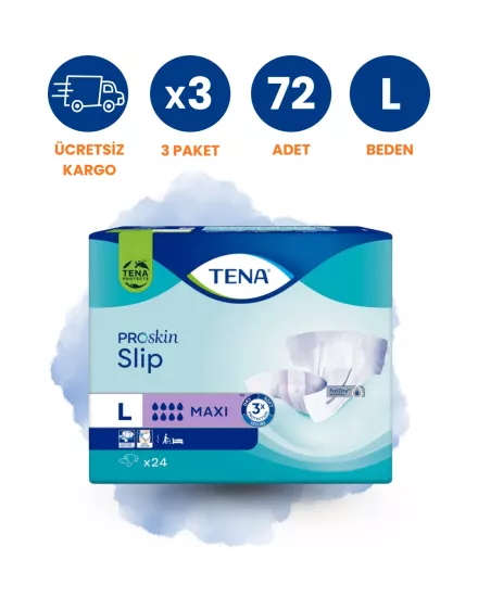 Tena Bel Bantlı Hasta Bezi 8 Damla (L) 72 Adet