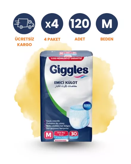 Giggles Emici Külot Hasta Bezi (M) 120 Adet