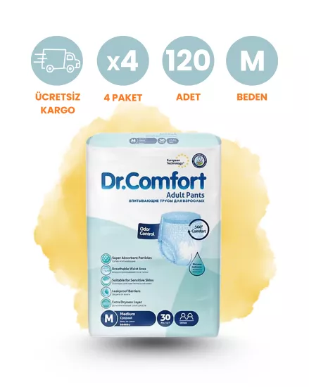 Dr. Comfort Emici Külot Hasta Bezi (M) 120 Adet
