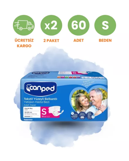 Canped Bel Bantlı Hasta Bezi (S) 60 Adet