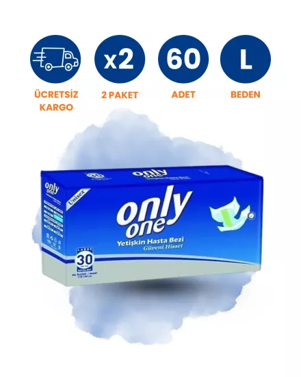 Only One Bel Bantlı Hasta Bezi (L) 60 Adet