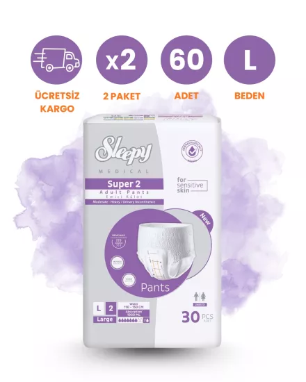 Sleepy Süper Emici Külot 7 Damla (L) 60 Adet