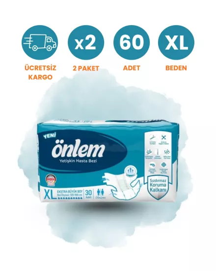 Önlem Bel Bantlı Hasta Bezi (XL) 60 Adet
