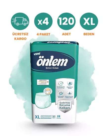 Önlem Külotlu Hasta Bezi Emici Külot (XL) 120 Adet