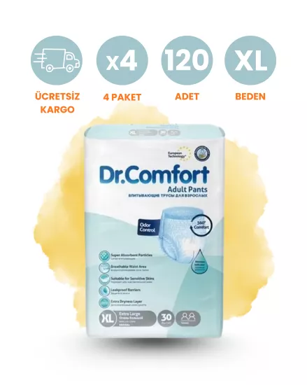 Dr. Comfort Emici Külot Hasta Bezi (XL) 120 Adet
