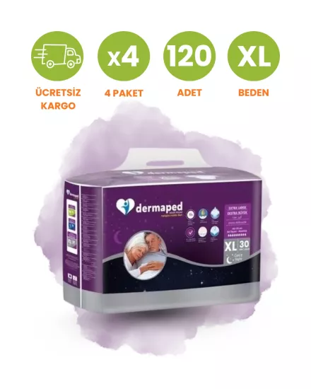 Dermaped Gece Bel Bantlı Hasta Bezi (XL) 120 Adet