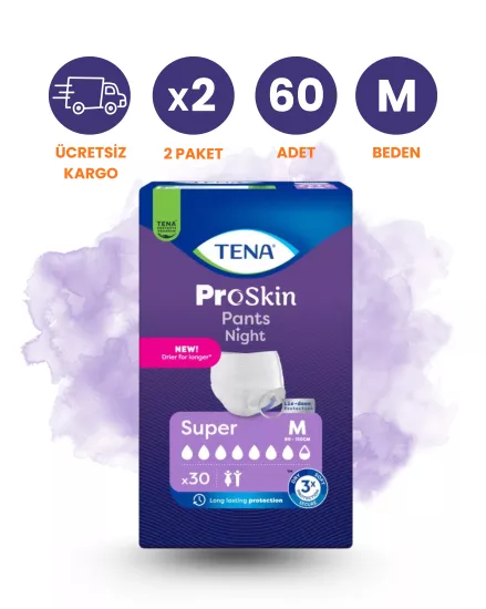 Tena Emici Külot Gece (M) 60 Adet