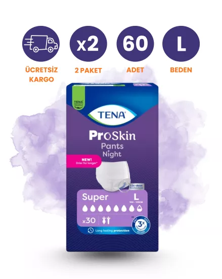 Tena Emici Külot Gece (L) 60 Adet