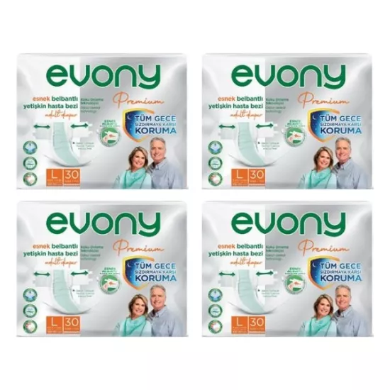 Evony Bel Bantlı Hasta Bezi (L) 120 Adet