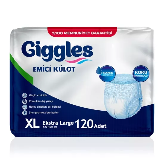 Giggles Emici Külot Hasta Bezi (XL) 120 Adet