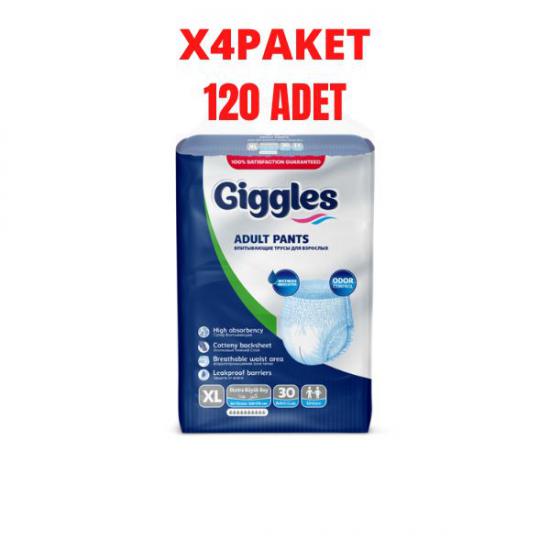 GİGGLES (XL) Hasta Bezi Emici Külot 120 Adet