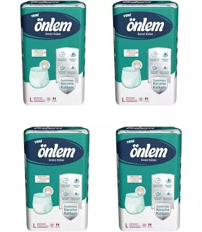 ÖNLEM (L) Külotlu Hasta Bezi Emici Külot 120 ADET 