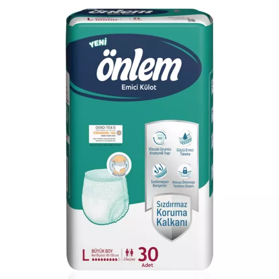  Önlem Külotlu Hasta Bezi Emici Külot (L) 120 Adet