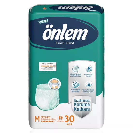 Önlem Külotlu Hasta Bezi Emici Külot (M) 120 Adet