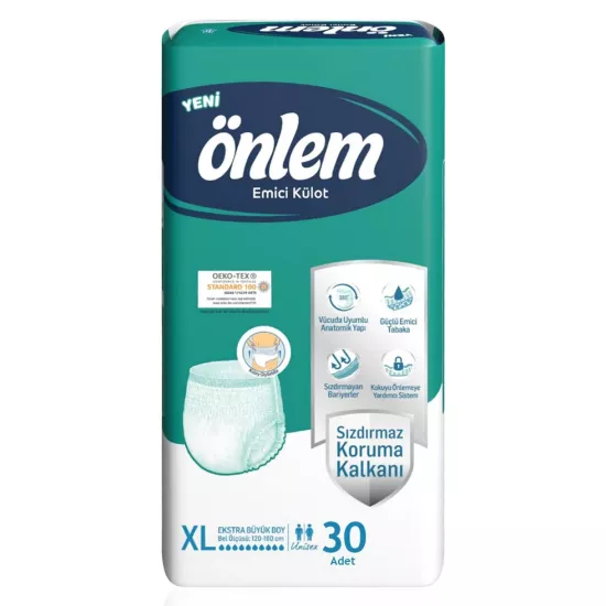 Önlem Külotlu Hasta Bezi Emici Külot (XL) 120 Adet