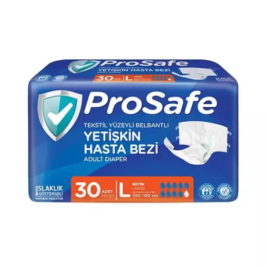 Prosafe Bel Bantlı Hasta Bezi (L) 120 Adet 