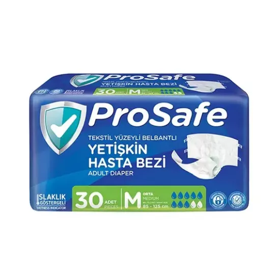 Prosafe Bel Bantlı Hasta Bezi (M) 120 Adet