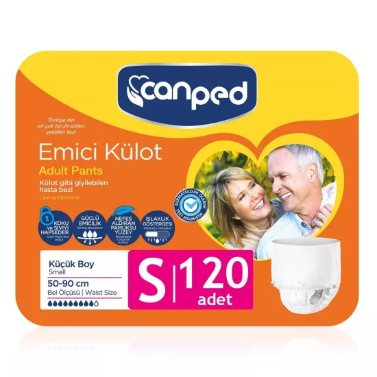  Emici külot (S) Hasta Bezi 120 Adet  Hasta Bezi