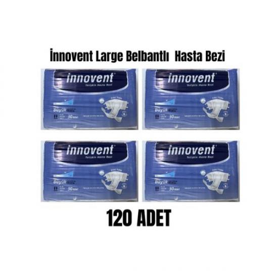 İNNOVENT (L) Bel Bantlı Hasta Bezi 120 Adet 