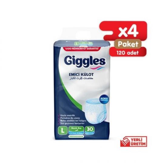 GİGGLES (L) Hasta Bezi Emici Külot 120 Adet 