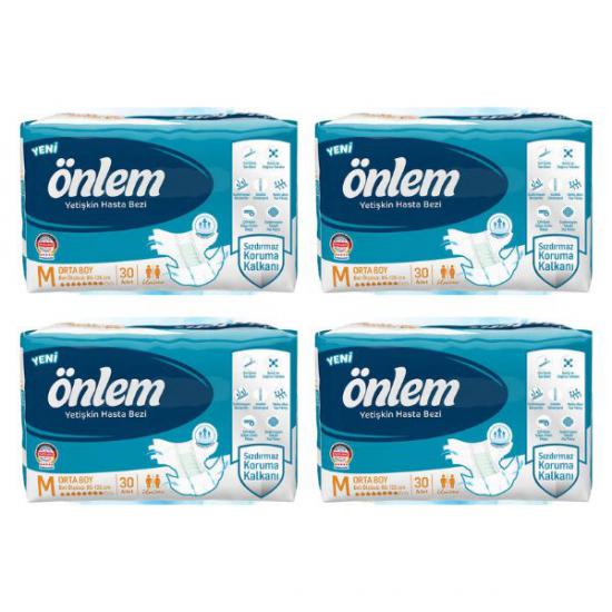 ÖNLEM (M) Bel Bantlı  Hasta Bezi  120 ADET 