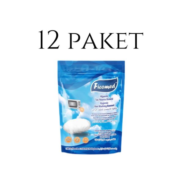 Ficomed Saç Yıkama Bonesi 12 Adet